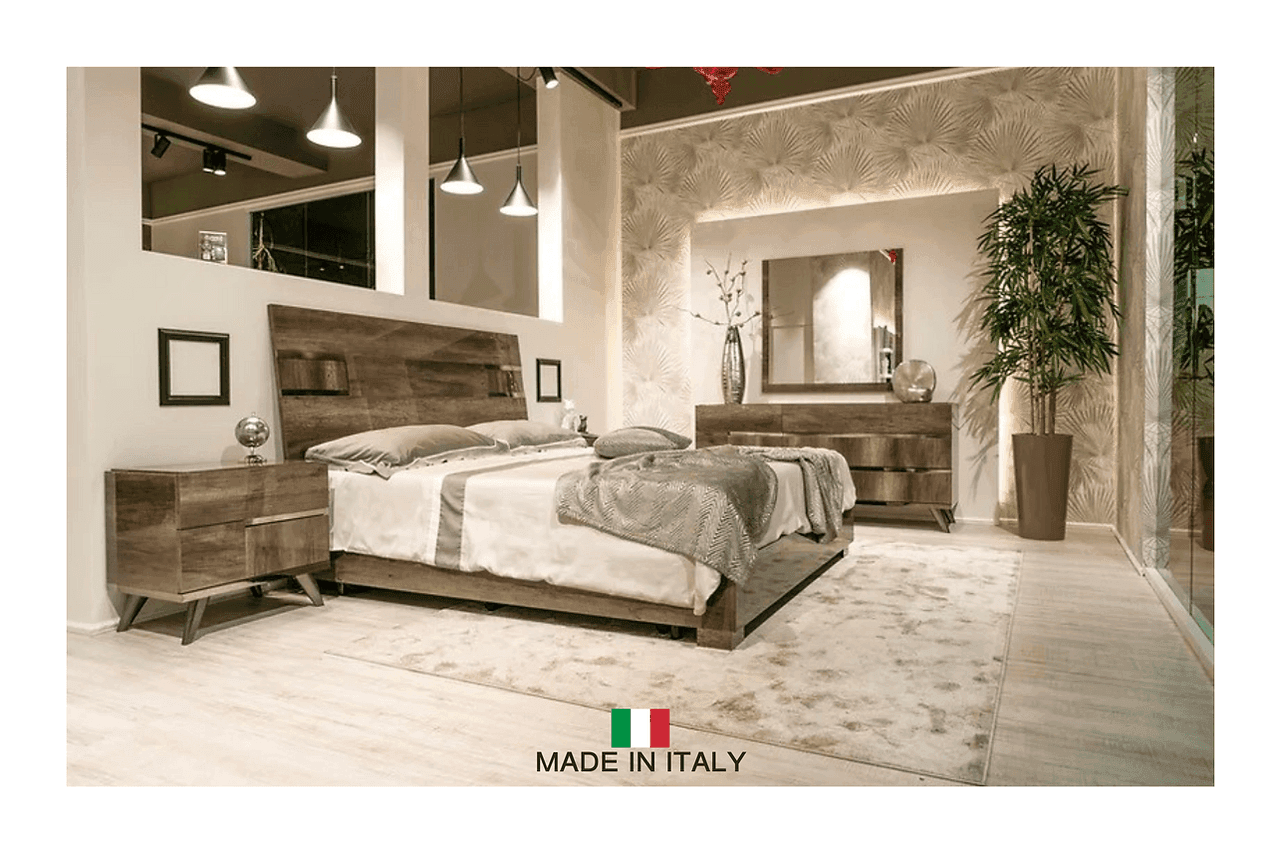 Medea Vintage Oak Italian Bedroom Set