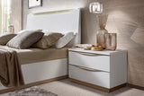 Kharma White Modern Contemporary High Gloss Lacquer Solid Wood 5-Drawers Chest - Ella Furniture