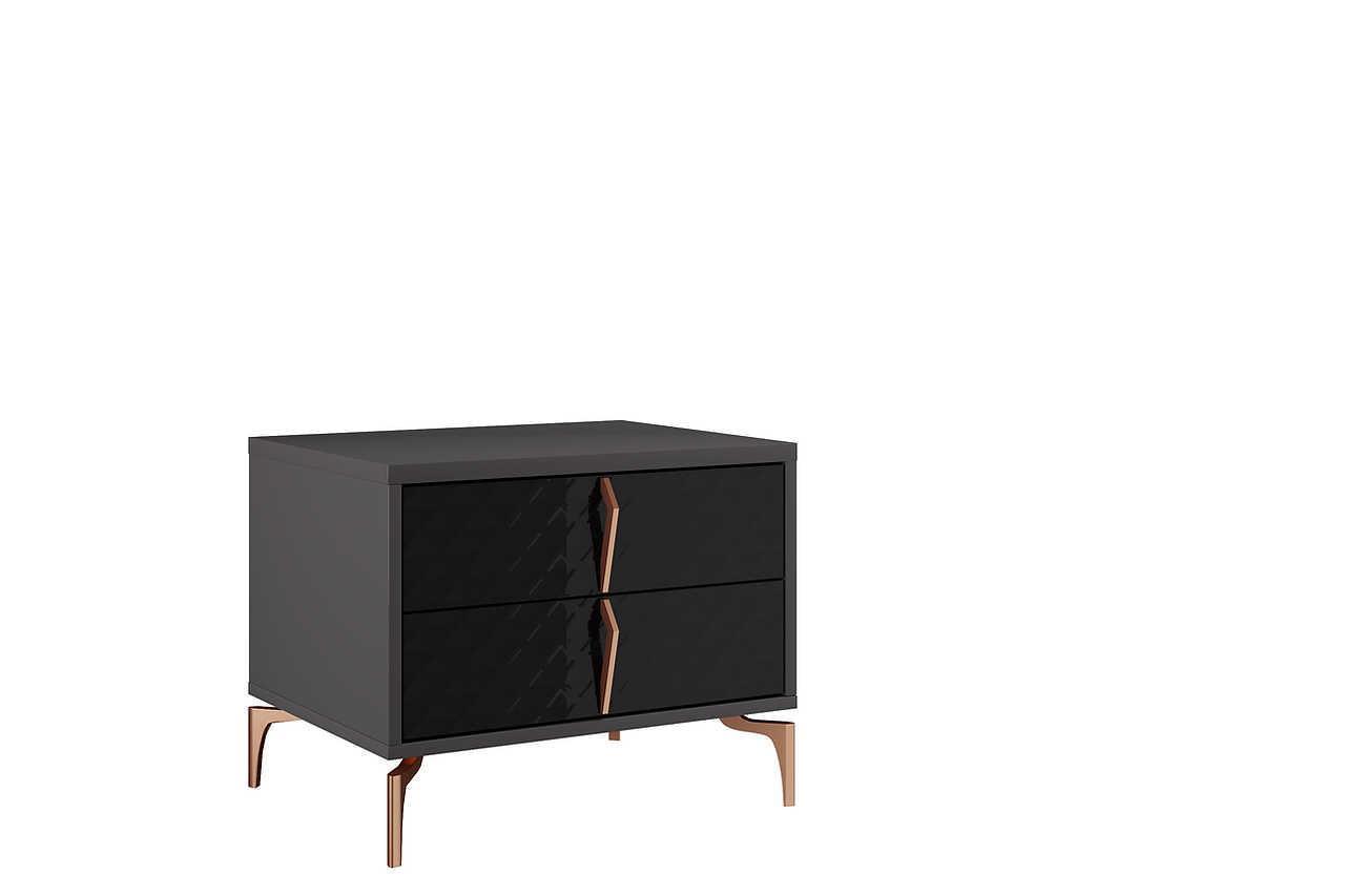 Osiris Black Nightstand