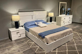 Infinity White Modern Contemporary Acacia Veneer Engineered Wood Panel Bedroom Set - Ella Furniture