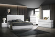Florence White Modern Contemporary Solid Wood Panel Bedroom Set - Ella Furniture