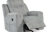 Buntington Light Gray Rocker Recliner