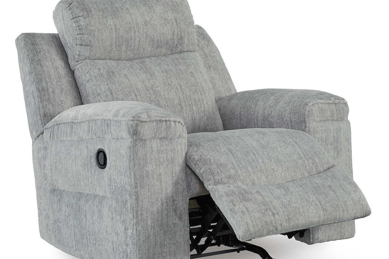 Buntington Light Gray Rocker Recliner