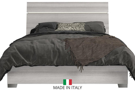Mia Light Gray Modern Contemporary Solid Wood And Veneers 2-Drawers Nightstand - Ella Furniture