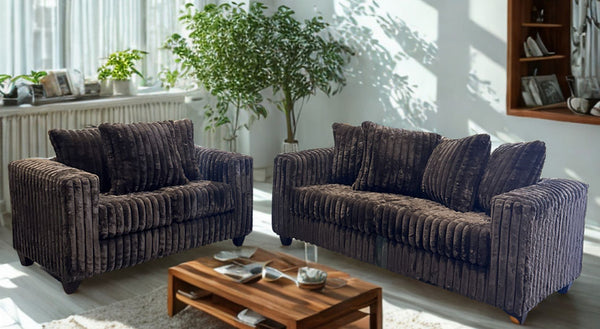 Gia Chocolate 2-Piece Living Room Set