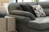 Capulet Bayou Gray Storage Ottoman