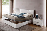 Kimera White Modern Contemporary High Gloss Lacquer Solid Wood 5-Drawers Chest - Ella Furniture