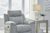 Buntington Light Gray Rocker Recliner
