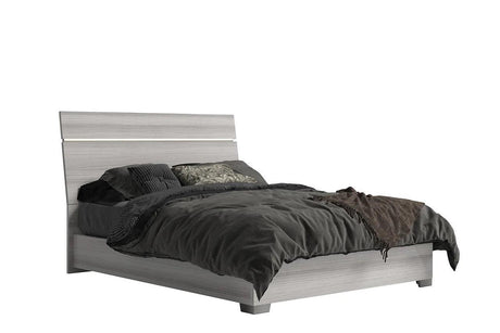 Mia Light Gray Modern Contemporary Solid Wood And Veneers 2-Drawers Nightstand - Ella Furniture