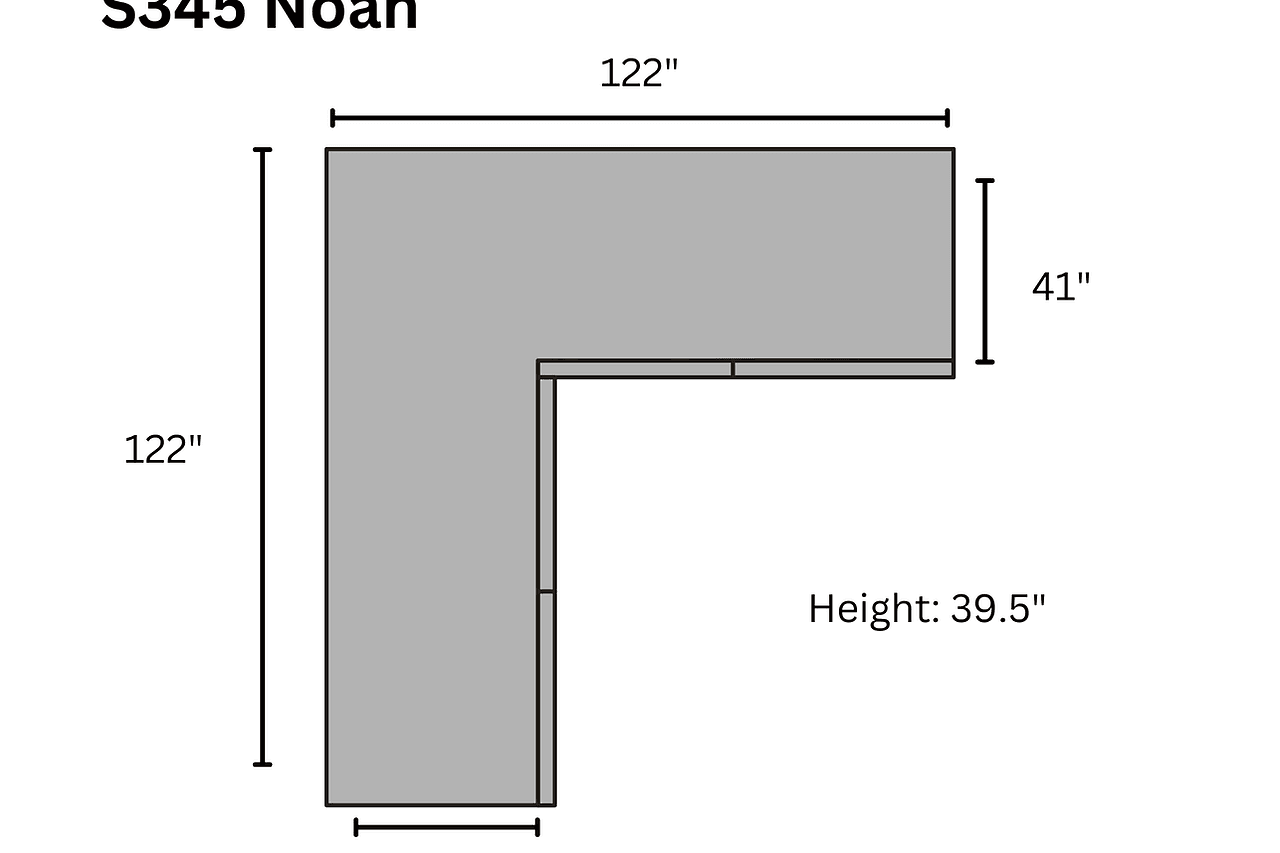Noah Gray Corduroy Sectional
