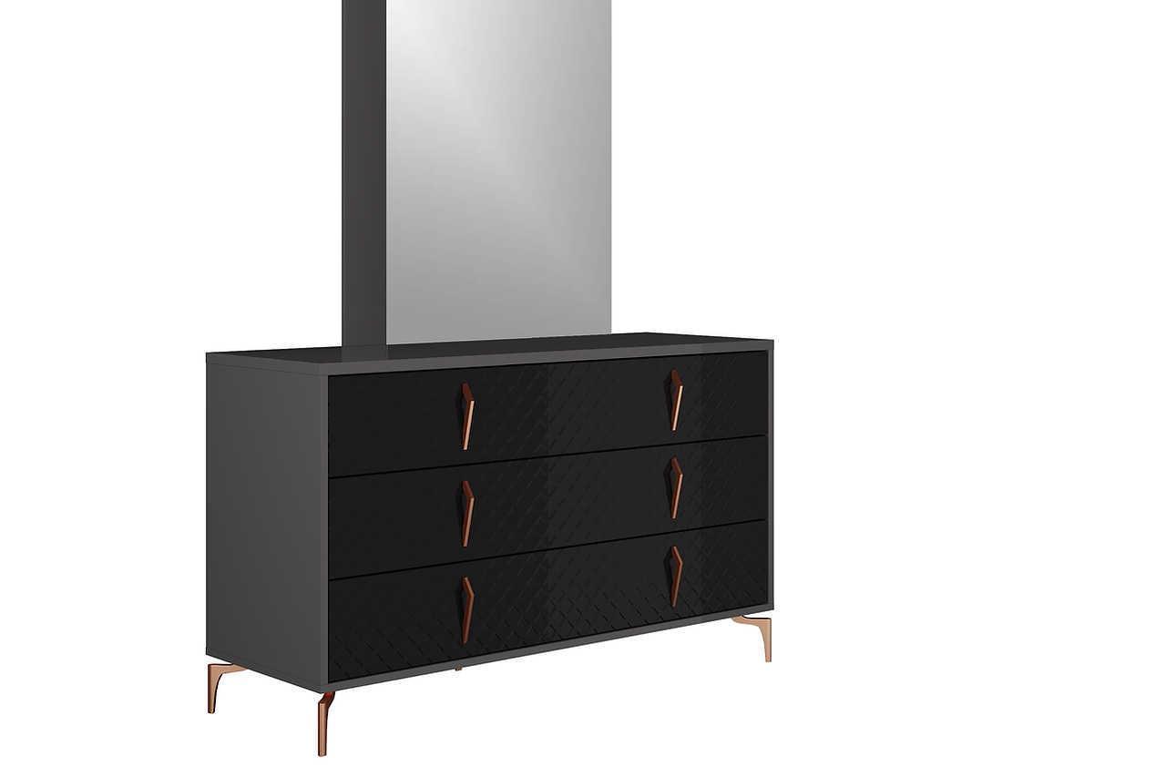 Osiris Black Nightstand