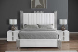 Token White Upholstered Panel Bedroom Set