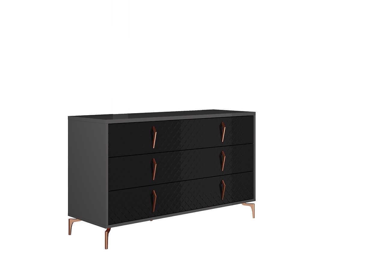 Osiris Black Nightstand