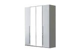 Kimera White Modern Contemporary High Gloss Lacquer Solid Wood 5-Drawers Chest - Ella Furniture