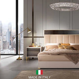 Gemma Italian High Gloss Pearl and 3D Eucalyptol Bedroom Set view 2