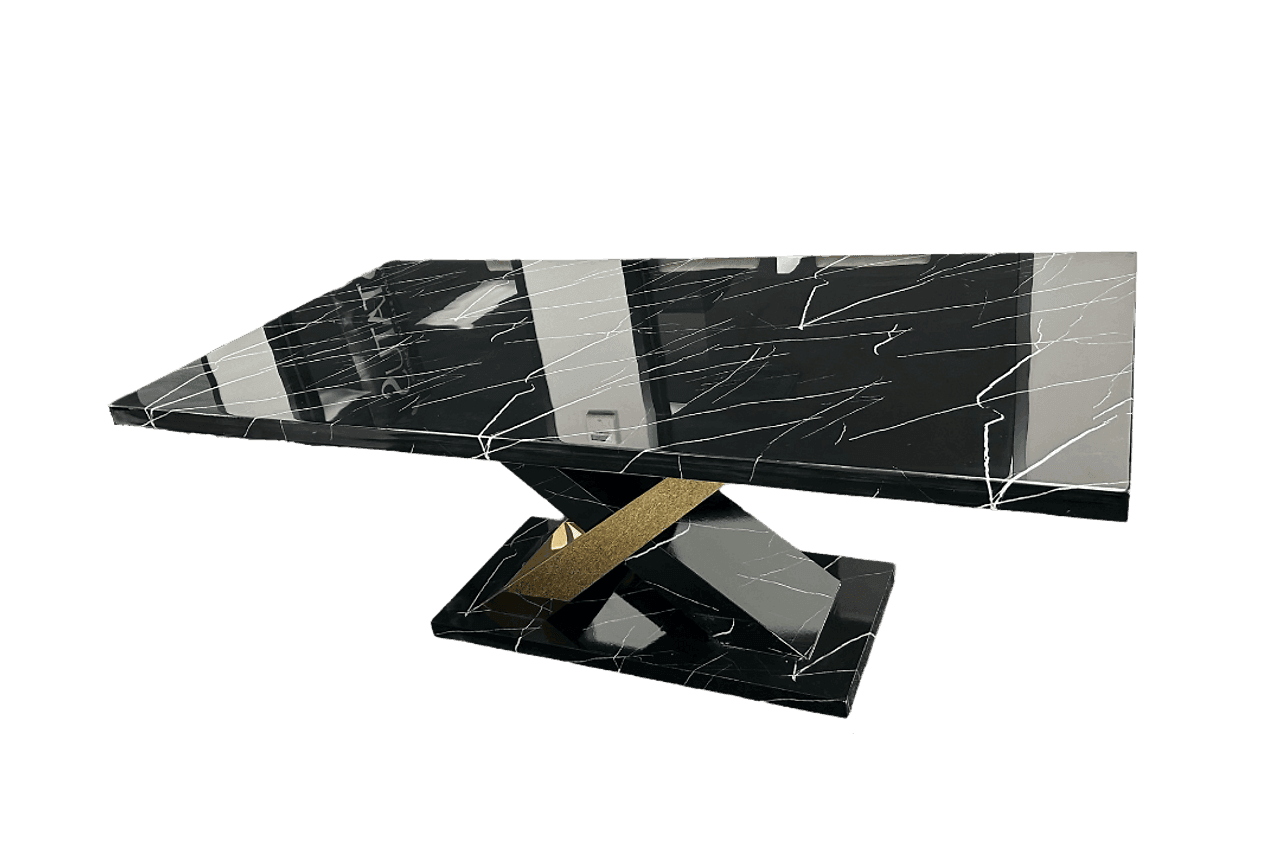 Viva Black Gold Dining Table