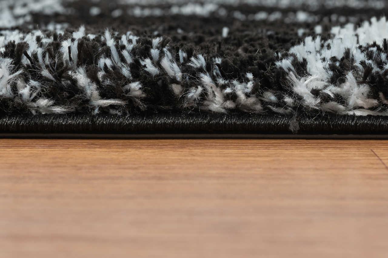 Comfy Shag Black Area Rug