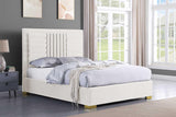 Anita Ivory Upholstered Platform Queen Bed