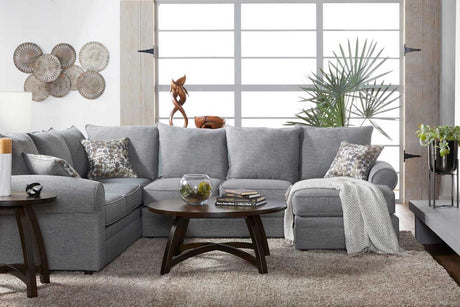 Marco Lagoon Gray Modern Reclining Sectional - Ella Furniture