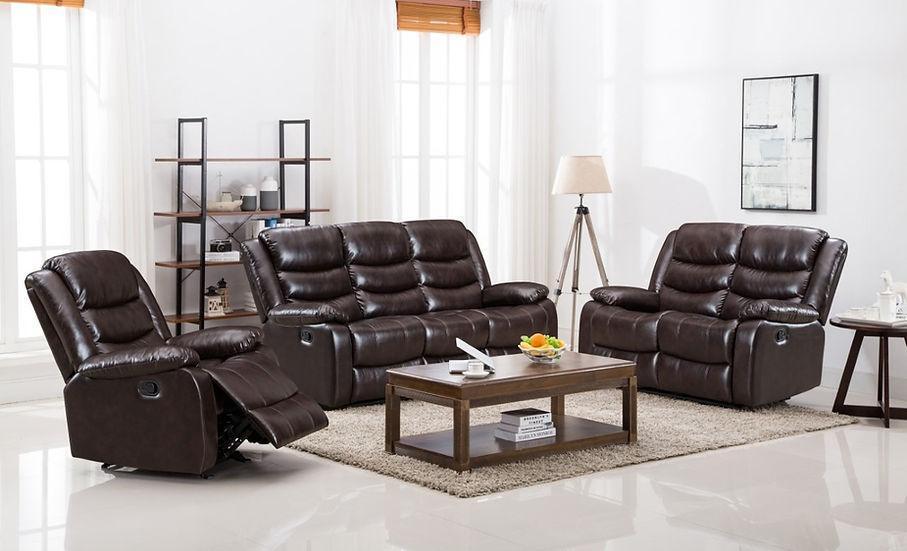 Miami Brown Reclining Set
