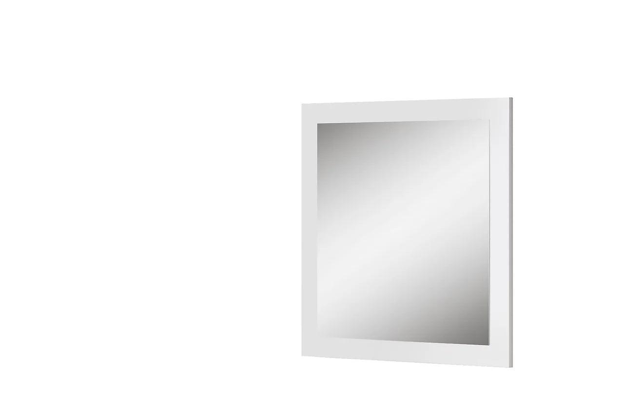 Cruz White/Gray Contemporary High Gloss Lacquer Solid Wood Marble Top 5-Drawers Chest - Ella Furniture