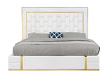 Marbella White Storage Platform Queen Bed
