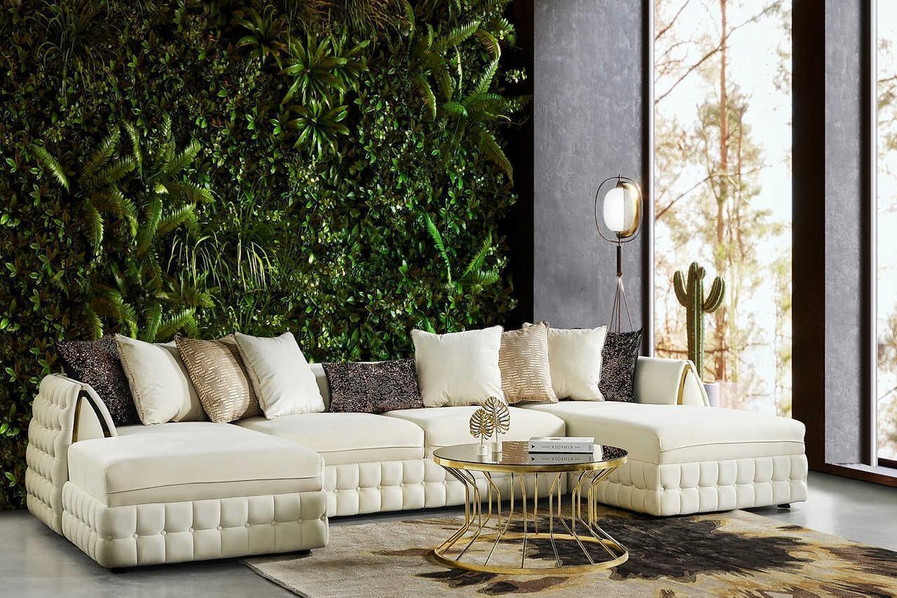 Sicilya Off White Sectional