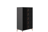 Osiris Black Nightstand