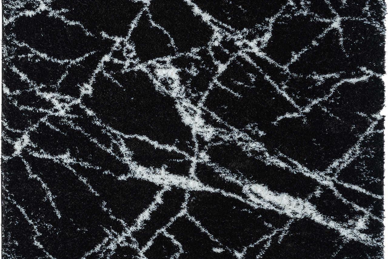 Comfy Shag Black Area Rug