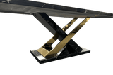 Viva Black Gold Dining Table