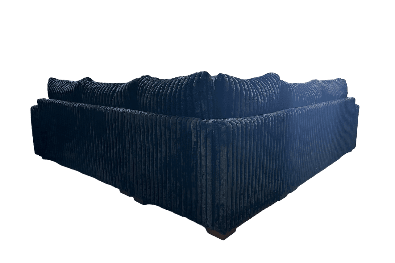 Noah Black Corduroy Sectional