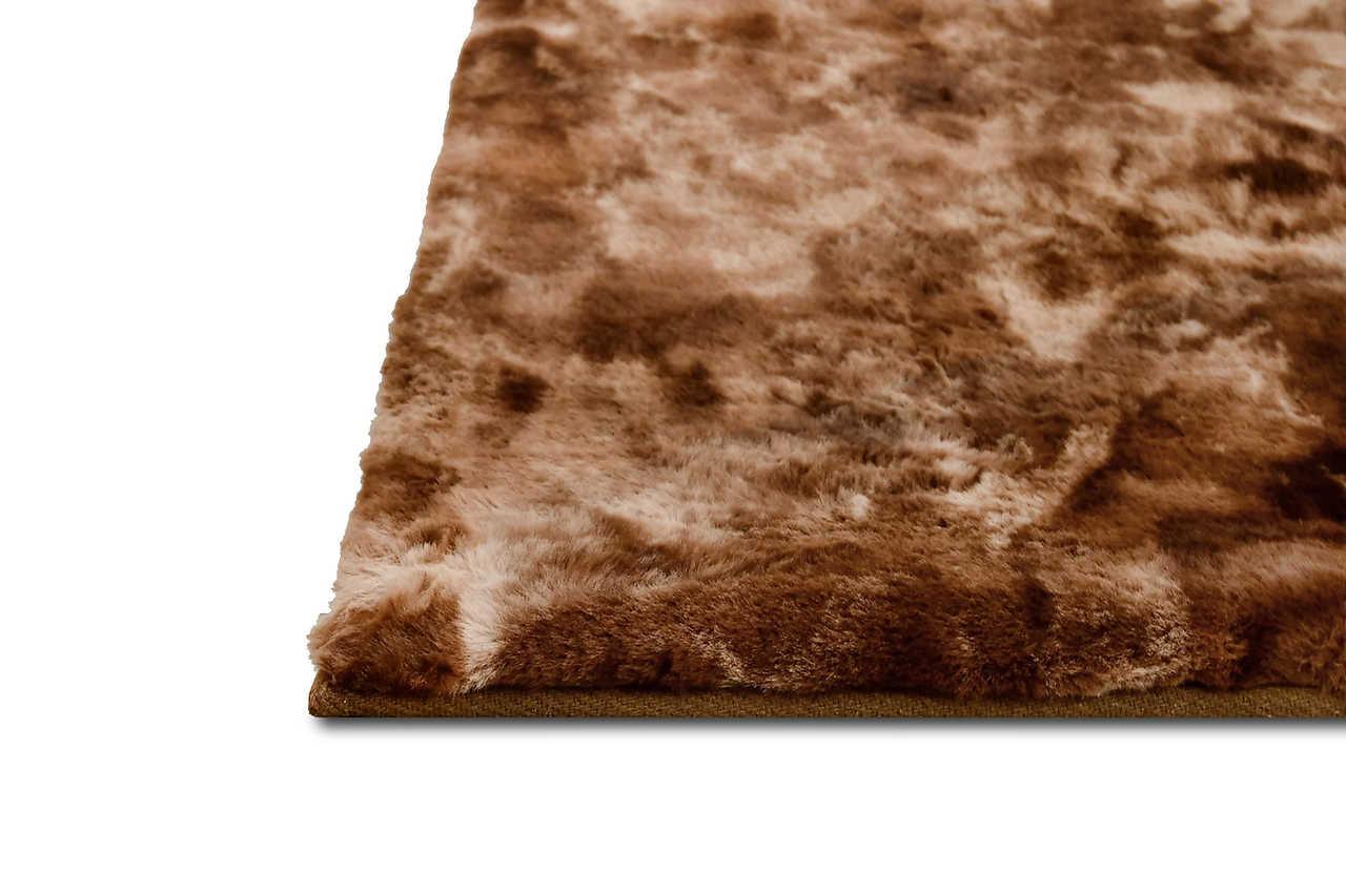 Rabbit-td-brown Modern Transitional Art Silk Shine Rug - Ella Furniture