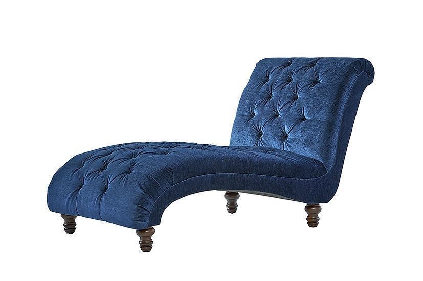 Lush Navy Chaise