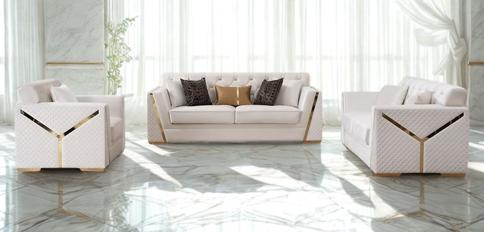 Hilena Off White Living Room Set