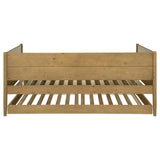 Calinda Wood Twin Daybed With Trundle Natural
