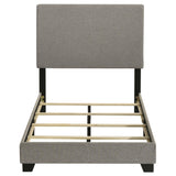 Dorian Fabric Upholstered Twin Panel Bed Taupe