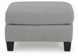 Adlai Shadow Chenille Ottoman