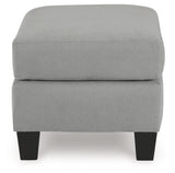 Adlai Shadow Chenille Ottoman