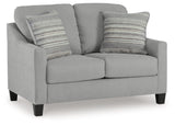 Adlai Shadow Chenille Loveseat