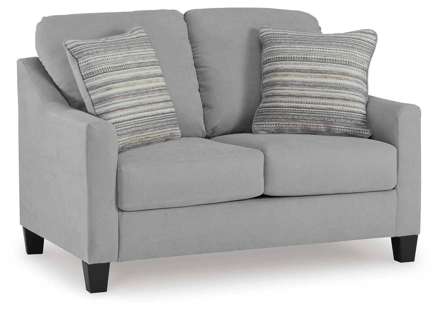 Adlai Shadow Chenille Loveseat