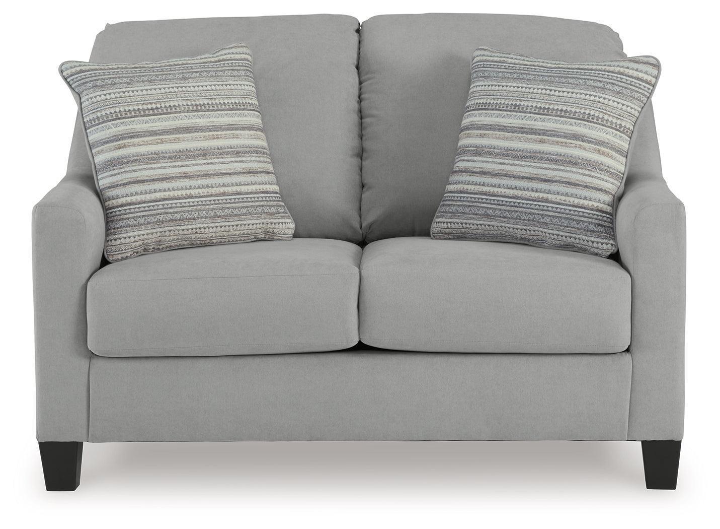 Adlai Shadow Chenille Loveseat
