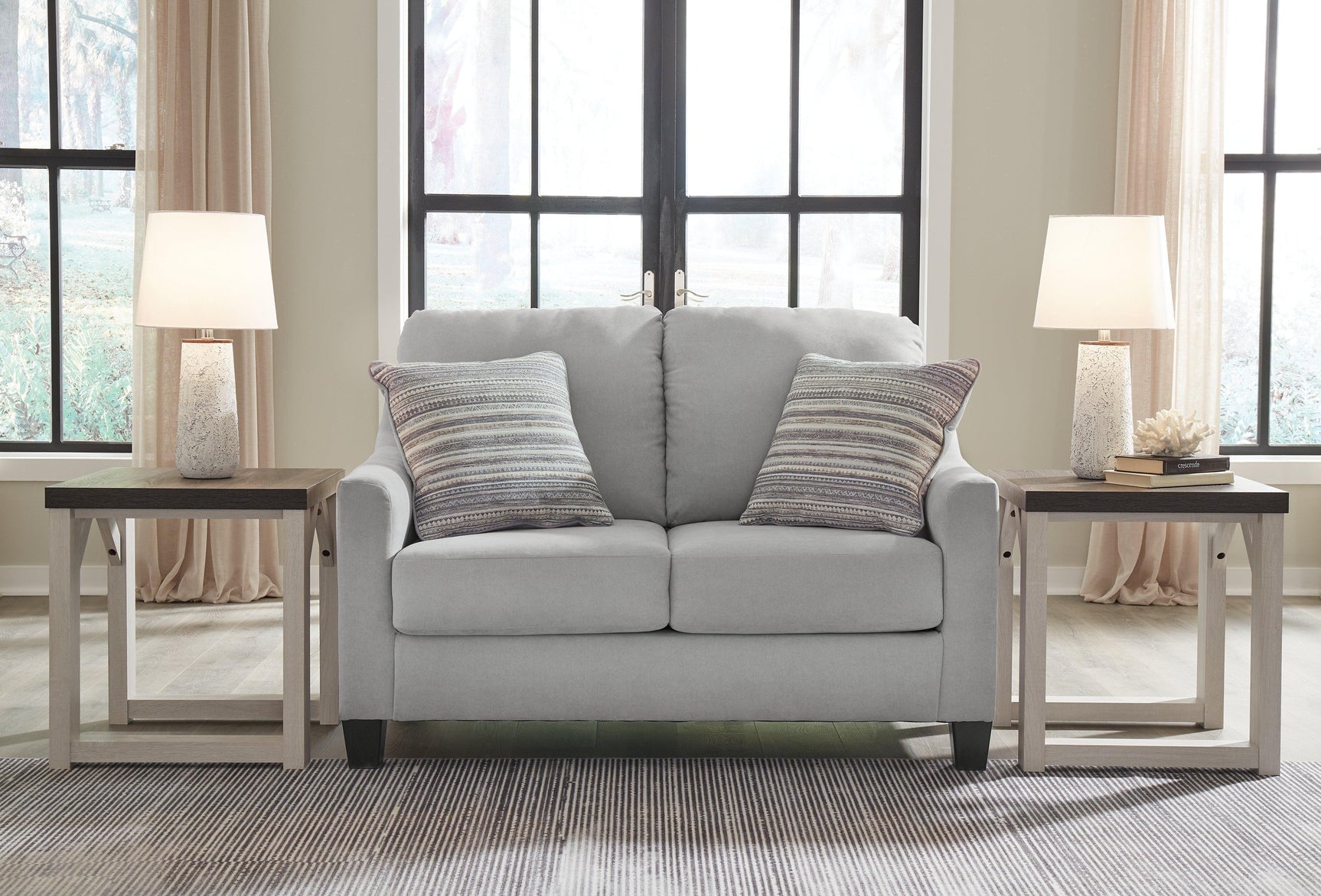 Adlai Shadow Chenille Loveseat