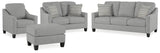 Adlai Shadow Sofa, Loveseat, Chair and Ottoman