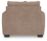 Triston-Peaks Suede Chenille Oversized Chair