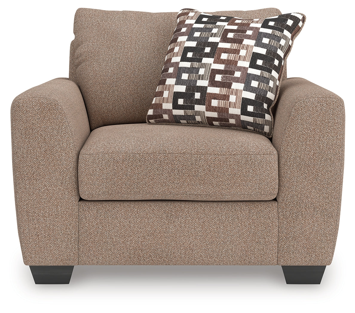 Triston-Peaks Suede Chenille Oversized Chair