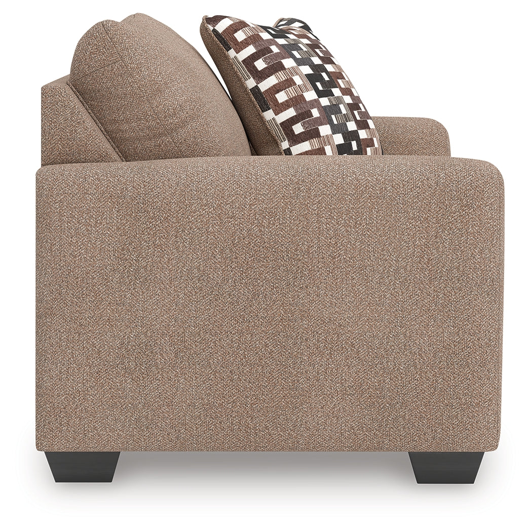 Triston-Peaks Suede Chenille Oversized Chair