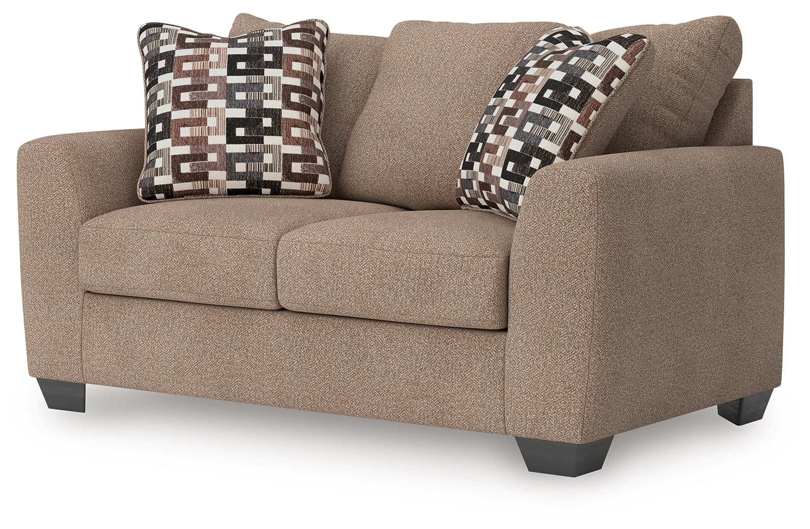 Triston-Peaks Suede Chenille Loveseat