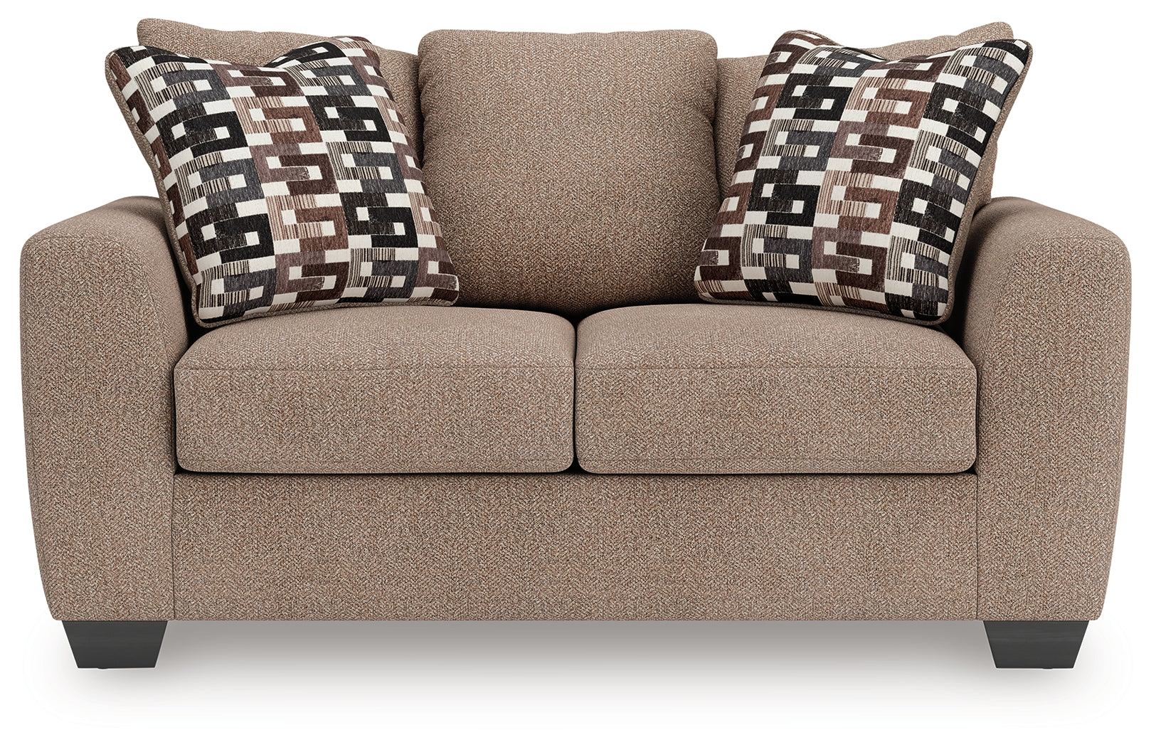 Triston-Peaks Suede Chenille Loveseat