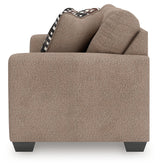 Triston-Peaks Suede Chenille Loveseat