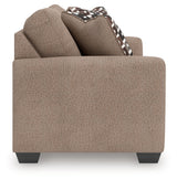 Triston-Peaks Suede Chenille Loveseat